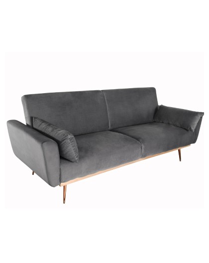 SOFA ROZKŁADANA BELLEZZA SZARA 208 CM