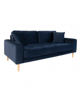 SOFA LIDO 2,5-OSOBOWA CIEMNONIEBIESKI WELUR