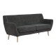 Monte sofa 3-osobowa ciemnoszara