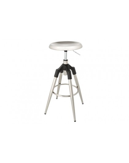HOKER INDUSTRIAL 81 CM METALOWY SREBRNY