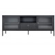 SZAFKA RTV DALBY 150X35 CM METALOWA CZARNA