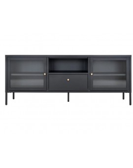 SZAFKA RTV DALBY 150X35 CM METALOWA CZARNA