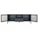 SZAFKA RTV DALBY 150X35 CM METALOWA CZARNA