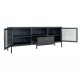 SZAFKA RTV DALBY 150X35 CM METALOWA CZARNA