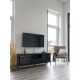 SZAFKA RTV DALBY 150X35 CM METALOWA CZARNA
