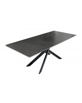 STÓŁ ROZKŁADANY ALPINE 160-200X89,5 CM CERAMIKA ANTRACYT