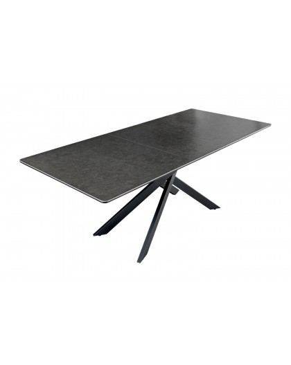 STÓŁ ROZKŁADANY ALPINE 160-200X89,5 CM CERAMICZNY ANTRACYT