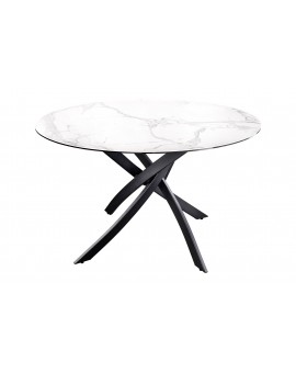 STÓŁ ALPINE 120 CM CERAMIKA BIAŁY