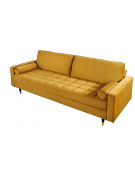 SOFA 3-OSOBOWA COSY VELVET MUSZTARDOWA 225 CM