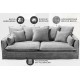 SOFA HEAVEN 200X105 CM BOUCLE SZARY