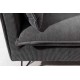 SOFA 3-OSOBOWA ROCCO 194X82 CM SZTRUKS CIEMNOSZARY