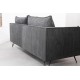 SOFA 3-OSOBOWA ROCCO 194X82 CM SZTRUKS CIEMNOSZARY