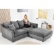 SOFA HEAVEN 200X105 CM SZTRUKS SZARY