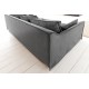 SOFA HEAVEN 200X105 CM SZTRUKS SZARY