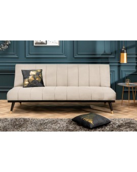 ROZKŁADANA SOFA PETIT BEAUTE 180 CM WELUR BEŻOWY