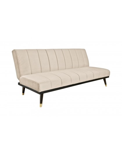 ROZKŁADANA SOFA PETIT BEAUTE 180 CM WELUR BEŻOWY