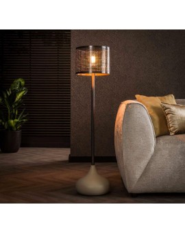 LAMPA PODŁOGOWA KALITA 128 CM SZARA