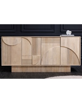 KOMODA ART DECO 170X38 CM MANGO BIAŁY