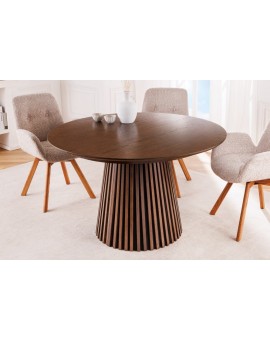 ROZKŁADANY ST&Oacute;Ł VALHALLA WOOD 120-160-200 CM CIEMNY DĄB 