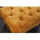 PUF CHESTERFIELD 80X45 CM WELUR MUSZTARDOWY