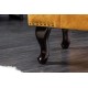PUF CHESTERFIELD 80X45 CM MUSZTARDOWY WELUR