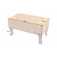 PUF CHESTERFIELD 80X45 CM MUSZTARDOWY WELUR
