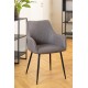 KRZESŁO LIZZY SZARO-BRĄZOWE 