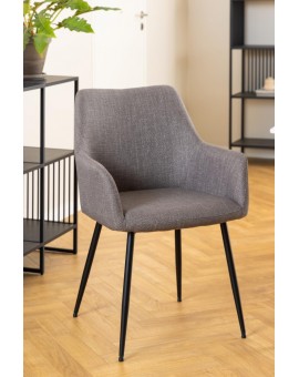 KRZESŁO LIZZY SZARO-BRĄZOWE 