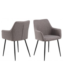 KRZESŁO LIZZY SZARO-BRĄZOWE 