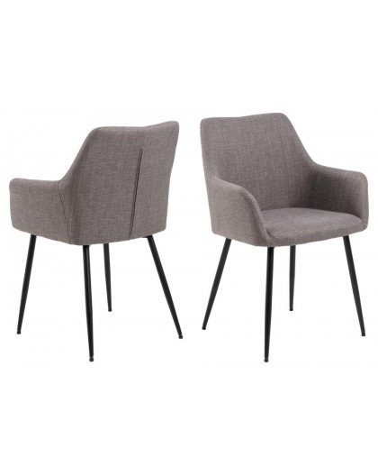 KRZESŁO LIZZY SZARO-BRĄZOWE 