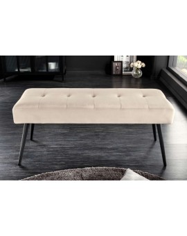ŁAWKA BOUTIQUE 100X35 CM BEŻOWY WELUR