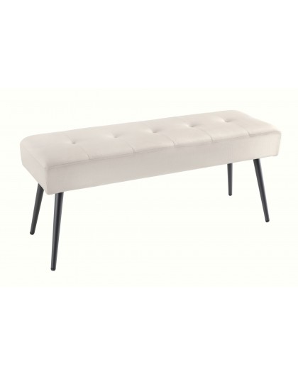 ŁAWKA BOUTIQUE 100X35 CM BEŻOWY WELUR