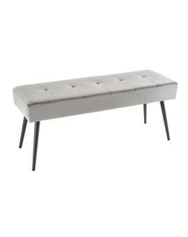 ŁAWKA BOUTIQUE 100X35 CM SZARY WELUR