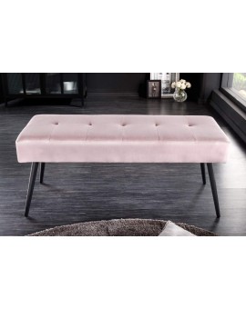 ŁAWKA BOUTIQUE 100X35 CM RÓŻOWY WELUR