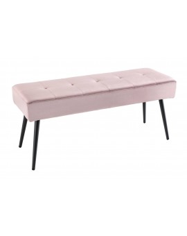 ŁAWKA BOUTIQUE 100X35 CM RÓŻOWY WELUR
