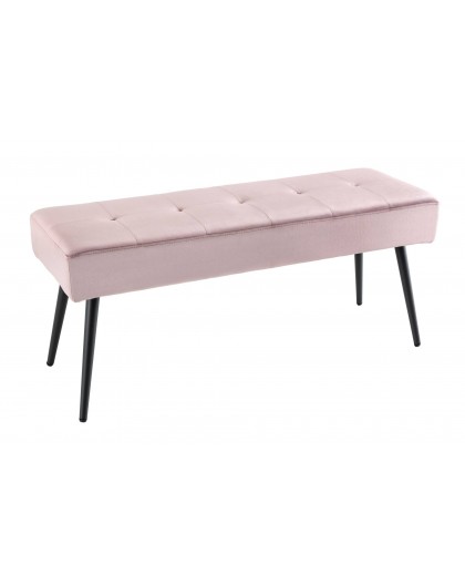 ŁAWKA BOUTIQUE 100X35 CM RÓŻOWY WELUR