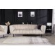 SOFA NOBLESSE 225X90CM WELUR BEŻOWY