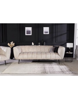 SOFA NOBLESSE 225X90CM WELUR BEŻOWY