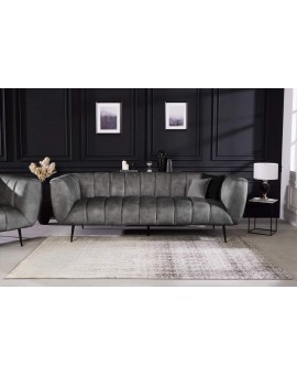 SOFA NOBLESSE 225X90CM WELUR BEŻOWY