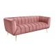 SOFA NOBLESSE 225X90CM WELUR RÓŻOWY