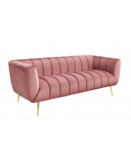 SOFA NOBLESSE 225X90CM WELUR RÓŻOWY