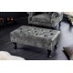 PUF CHESTERFIELD 80X45 CM WELUR ANTRACYTOWY