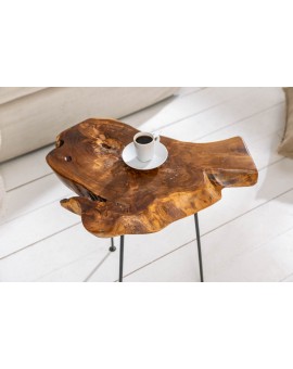 STOLIK KAWOWY WILD 40 CM TEAK