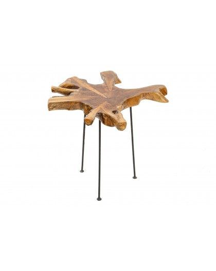 STOLIK KAWOWY WILD 40 CM TEAK