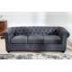 SOFA CHESTERFIELD II ANTYCZNY SZARY