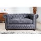 SOFA CHESTERFIELD 2-OSOBOWA II ANTYCZNY SZARY