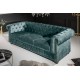 SOFA CHESTERFIELD 3-OSOBOWA WELUR PETROL