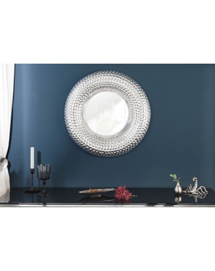 LUSTRO ŚCIENNE ORIENT 60 CM SREBRNE