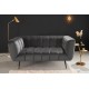 SOFA NOBLESSE 2-OSOBOWA 165CM WELUR CIEMNOSZARY