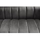 SOFA NOBLESSE 2-OSOBOWA 165CM WELUR CIEMNOSZARY